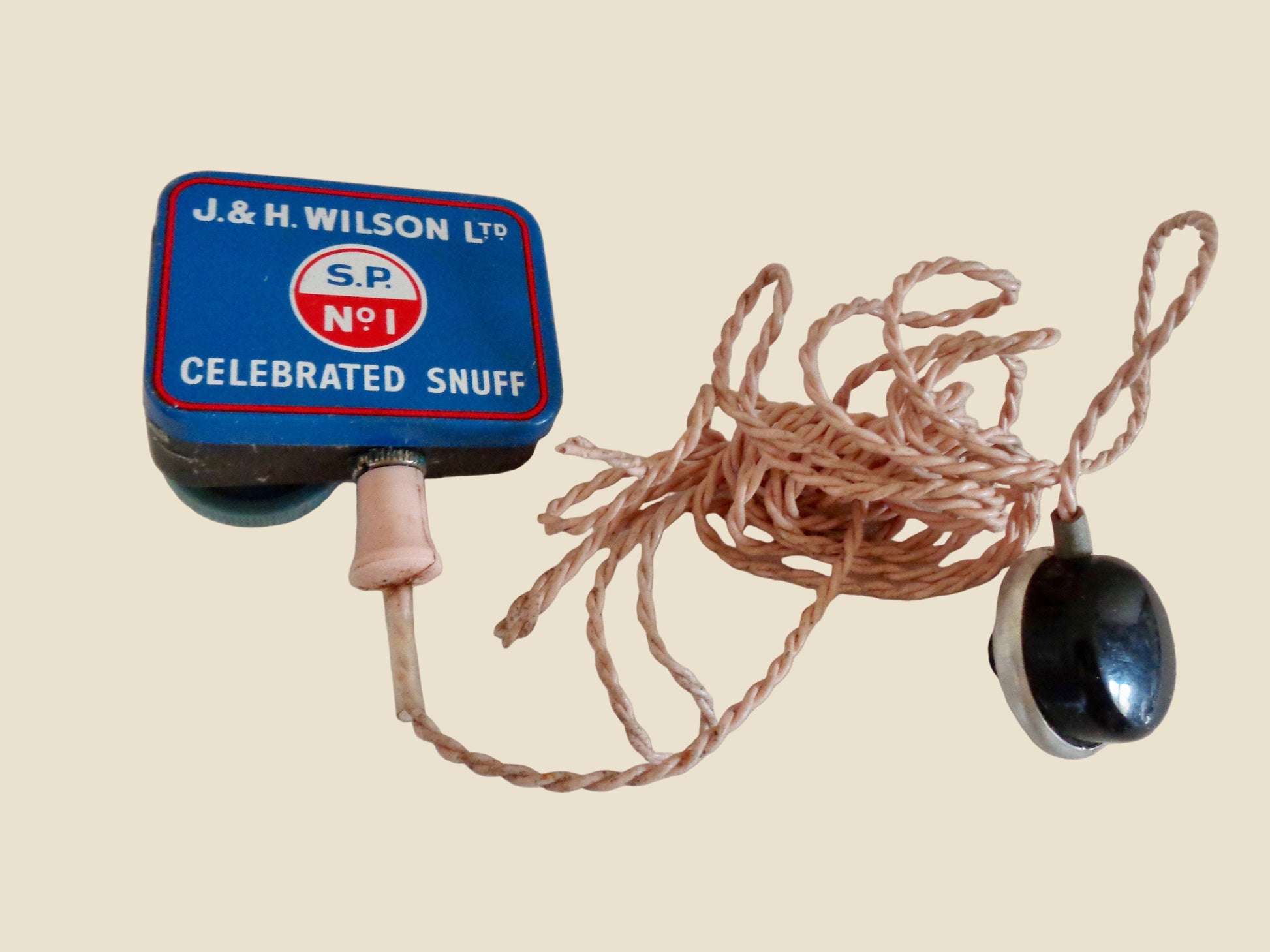 Miniature Radio In Snuff Tin With Acos Microphone Ear Bud