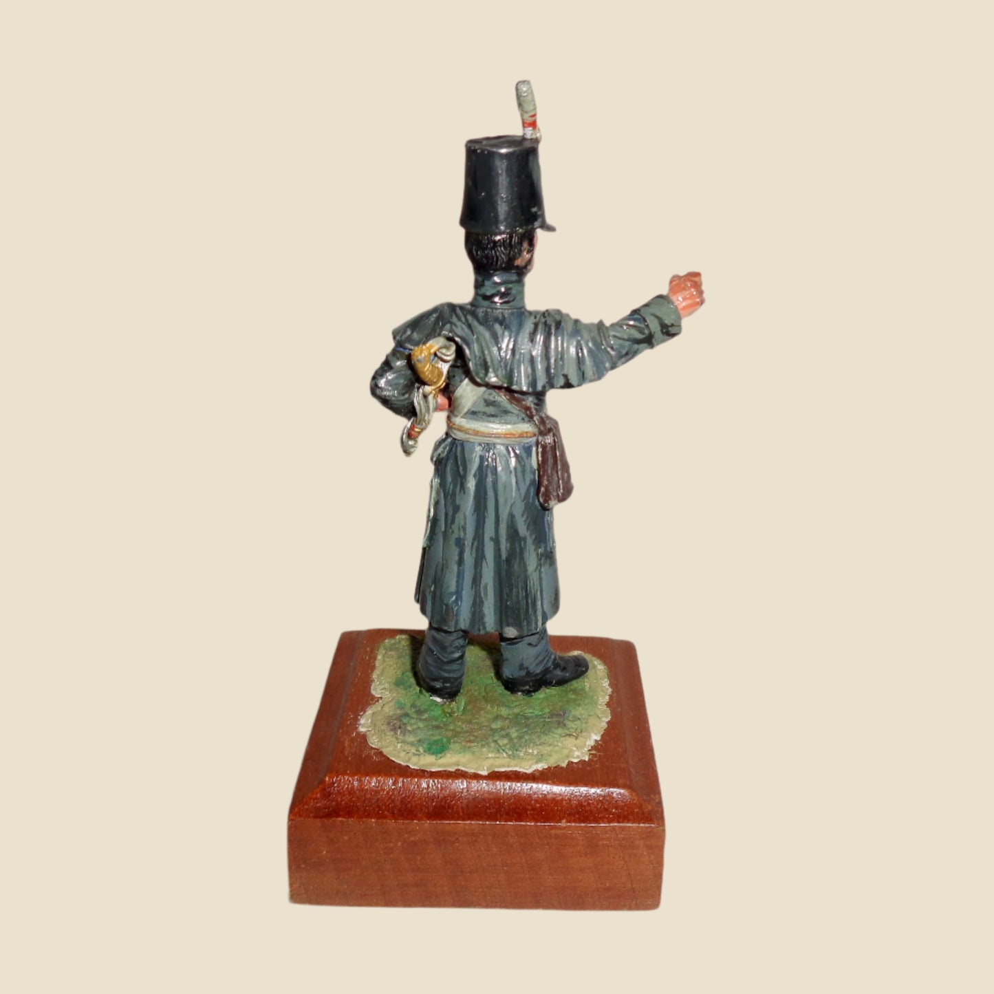 Vintage Painted English Pewter/ Lead Soldier Napoleonic Infantry Man By Chas Stadden