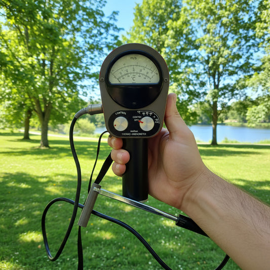 Vintage  Portable Wallac Thermo-Anemometer Type GGA23S