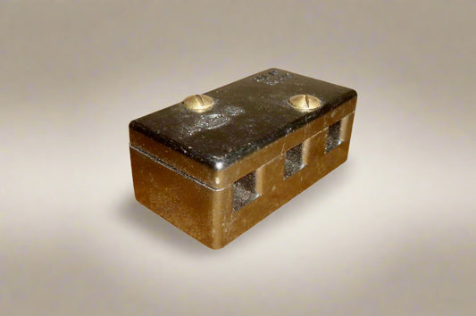 Vintage RAF Aircraft Electrical 3-way Terminal Block. Air Ministry Reference 5C/449