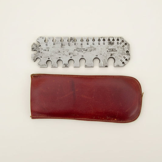 WW1 1915 Workshop Standard Wire Gauge By Cotton and Johnson