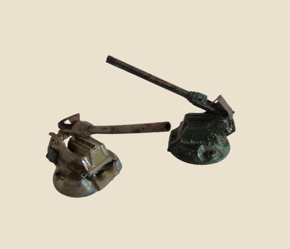 WW2 Britains Toy Diecast Anti Aircraft Guns Models 1715 and 1718