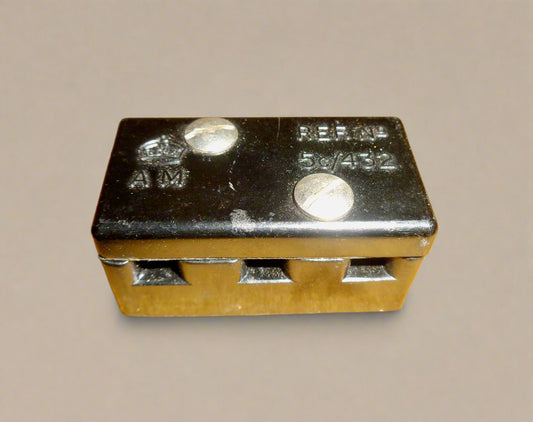 WW2 RAF Aircraft Electrical 3-way Terminal Block No.1. Air Ministry Reference 5C/432