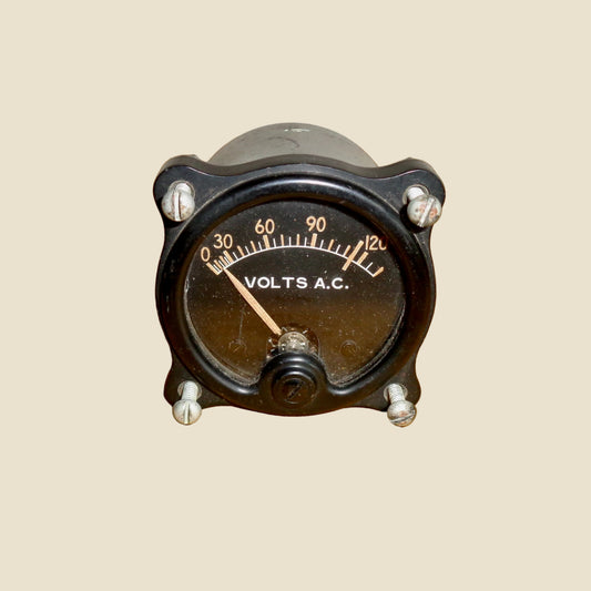 WW2 Weston Voltmeter Model 833 0 - 130VAC 400HZ US Army Type G1