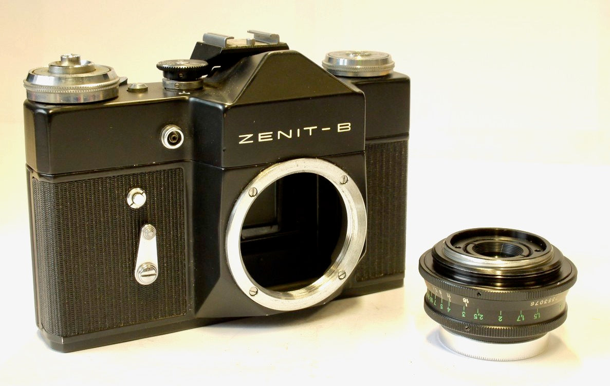 Vintage Zenit B 35mm SLR Film Camera With Industar 50-2 F3.5/50 Lens A ...