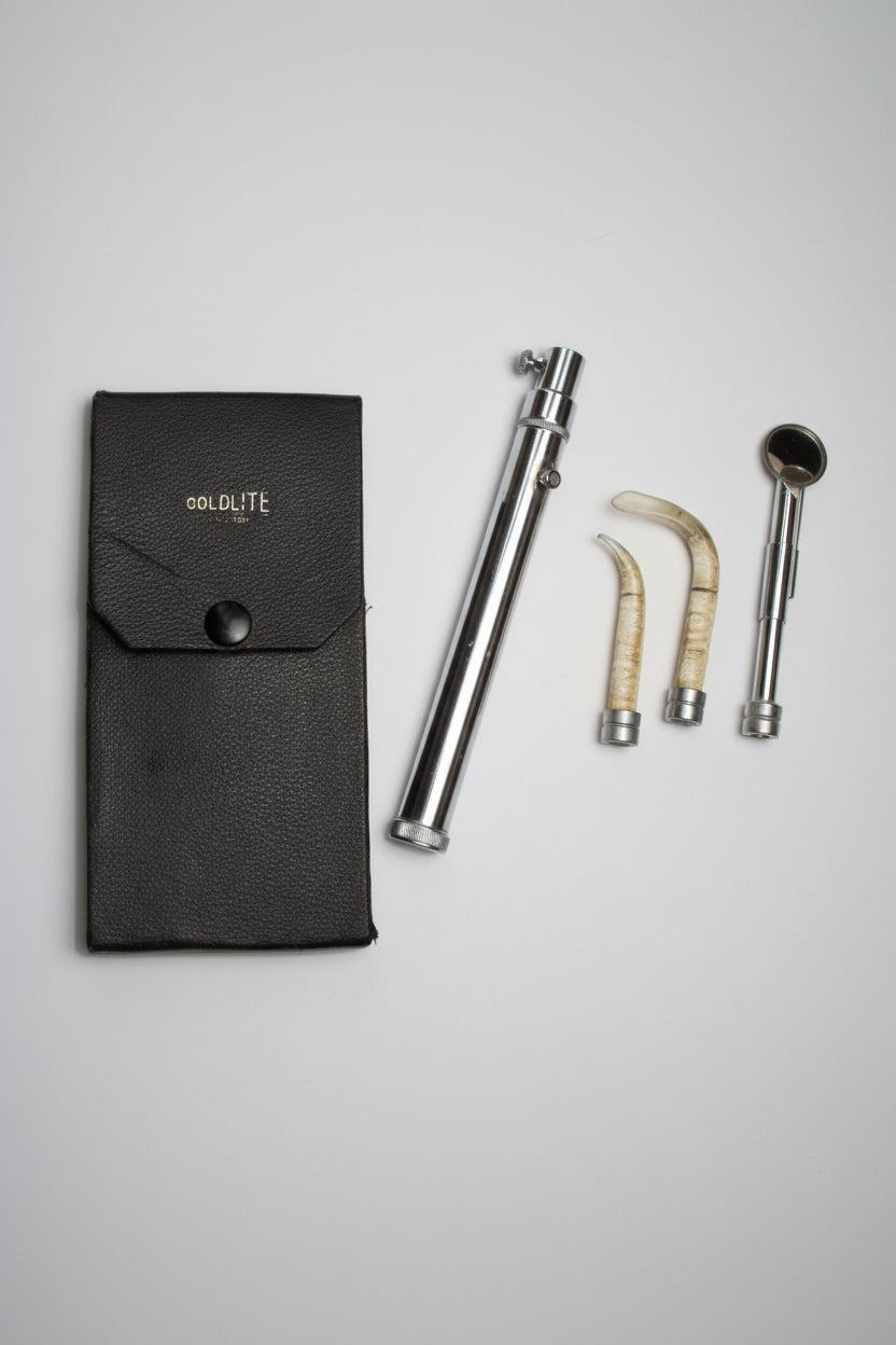 Vintage Gowllands ColdLite Oral And Laryngeal Medical Inspection Kit