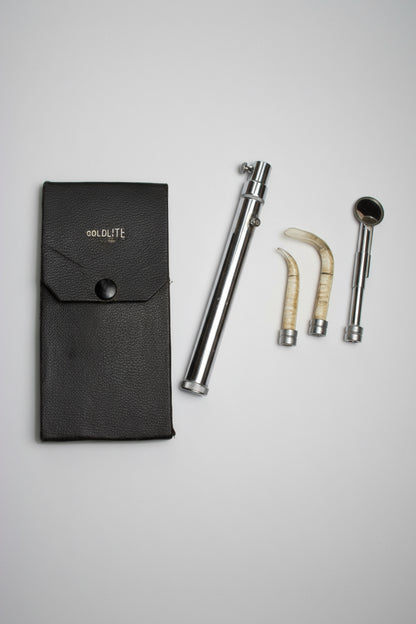 Vintage Gowllands ColdLite Oral And Laryngeal Medical Inspection Kit